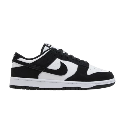 Кроссовки Nike Dunk Low SE Suede Panda замшевые, черно-белые