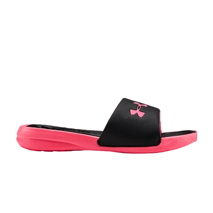 Женские сланцы Under Armour Playmaker Fixed Strap Slide, черно-розовые