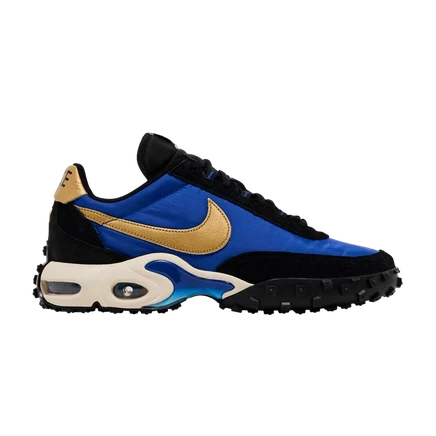 Кроссовки Nike Air Max Waffle Racer SP с золотистыми акцентами, синие