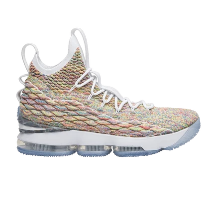 Кроссовки Nike LeBron 15 «Fruity Pebbles», белые