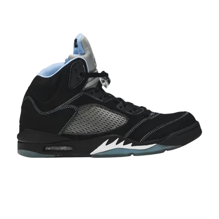 Кроссовки Air Jordan 5 Retro Black University Blue, черные