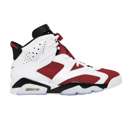 Кроссовки Air Jordan 6 Retro OG Carmine, бело-карминовые
