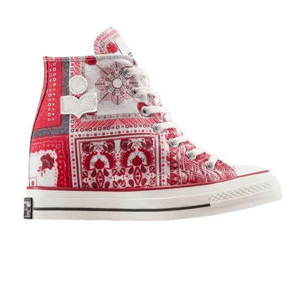 Isabel Marant x Converse Wmns Chuck 70 на танкетке и платформе 'Красный шарф-бандана' красный