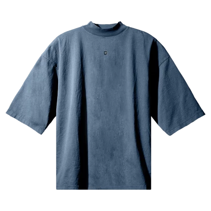 Футболка Yeezy Gap с логотипом Balenciaga и рукавом 3/4 'Темно-синяя' синего цвета