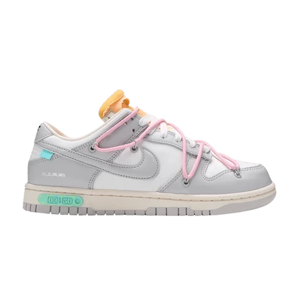 Кроссовки Nike Off-White x Dunk Low «Lot 09 of 50», белые