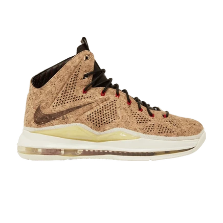 Кроссовки Nike LeBron 10 EXT QS Cork, коричневые