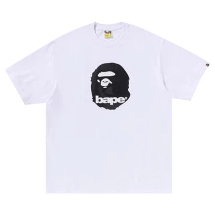 Футболка Bape Ape Head свободного кроя, белая