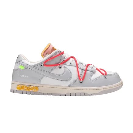 Кроссовки Off-White x Nike Dunk Low «Lot 06 of 50», белые