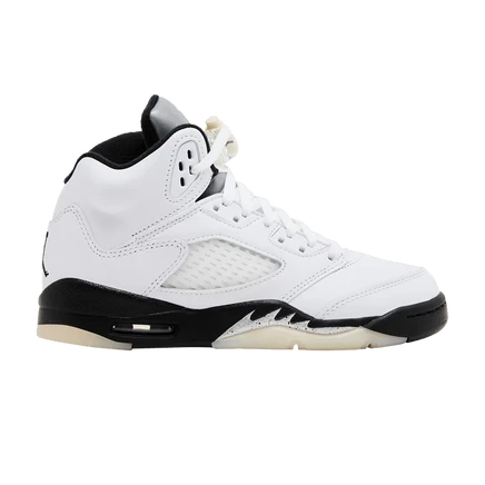 Детские кроссовки Air Jordan 5 Retro, бело-черные