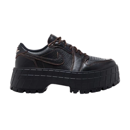 Wmns Air Jordan 1 Low Brooklyn 'Black Cacao Wow' черный