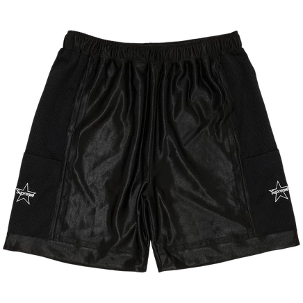 Баскетбольные шорты Supreme с боковым карманом 'Black' черного цвета