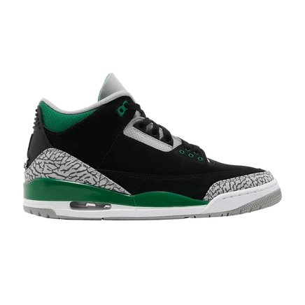 Кроссовки Air Jordan 3 Retro «Pine Green», черные