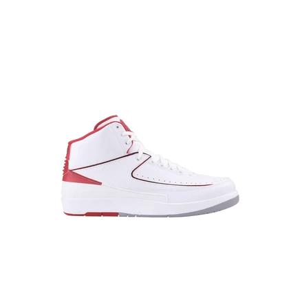 Детские кроссовки Air Jordan 2 Retro BT, белые с красным