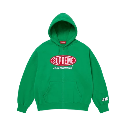 Худи Supreme Performance на молнии, зеленая