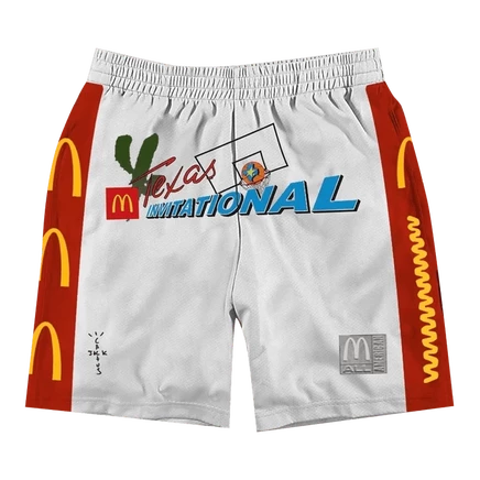Шорты Cactus Jack x McDonald's All American, белые