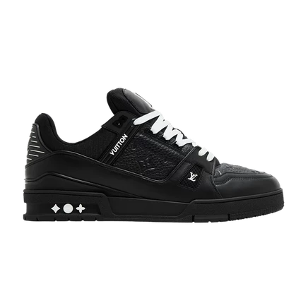 Кроссовки Louis Vuitton Trainer с тиснением монограммы, черные