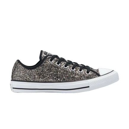 Женские кеды Converse Chuck Taylor Low с блестками, черные