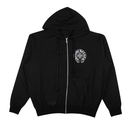 Худи на молнии Chrome Hearts Los Angeles, черная
