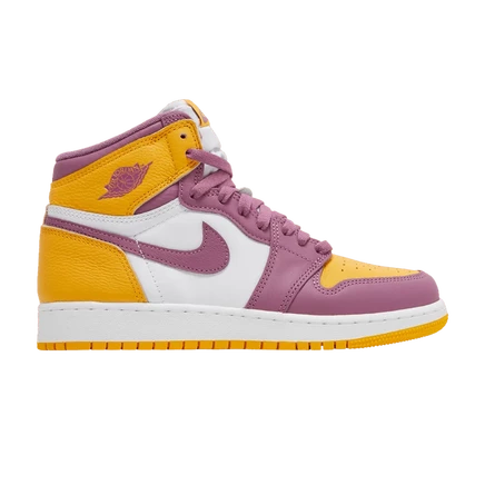 Детские кроссовки Air Jordan 1 Retro High OG GS «Brotherhood», золотистые