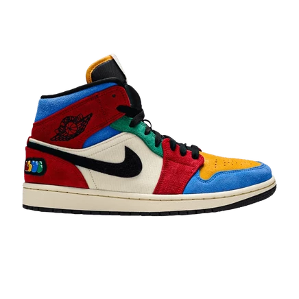 Мужские кроссовки Air Jordan x Blue The Great 1 Mid «Fearless», мультиколор