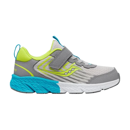 Детские кроссовки Saucony Wind 3.0, серо-зеленые