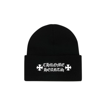 Шапка-бини Chrome Hearts Logo, черная