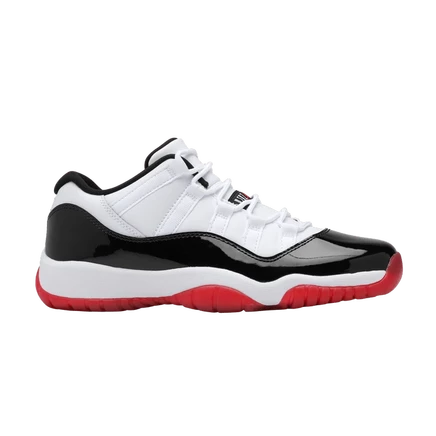 Кроссовки Air Jordan 11 Retro Low GS Concord-Bred, белые