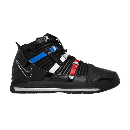 Кроссовки Nike Zoom LeBron 3 Retro 'Barbershop' черного цвета