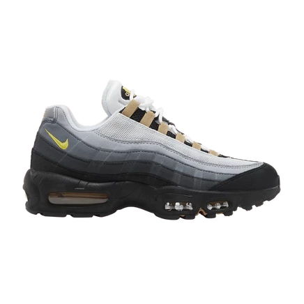 Кроссовки Nike Air Max 95 «Icons Yellow Strike», серые с желтыми акцентами