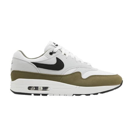 Кроссовки Nike Air Max 1 «Medium Olive», белые