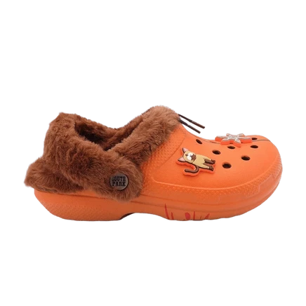 Унисекс сабо Crocs Classic Lined Clog Kenny, оранжевые
