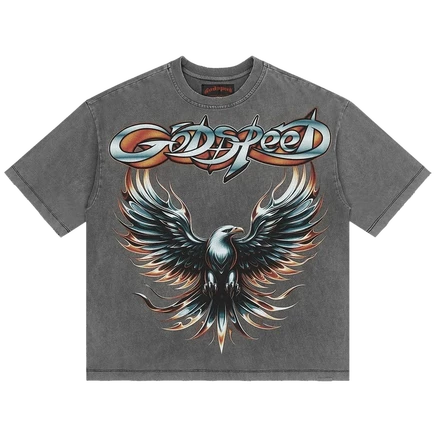 Мужская футболка Godspeed Eagle Eye, серый меланж