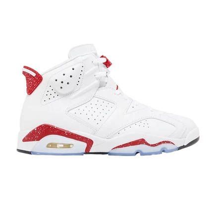 Кроссовки Air Jordan 6 Retro Red Oreo, белые