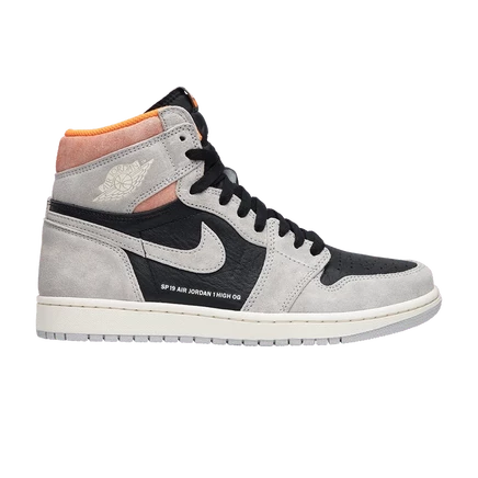 Кроссовки air jordan 1 retro high og, серые
