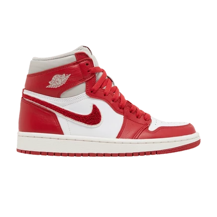 Женские кроссовки Air Jordan 1 High OG «Newstalgia Chenille», красные