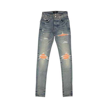 Узкие джинсы Amiri MX1 Ultra Suede, синие