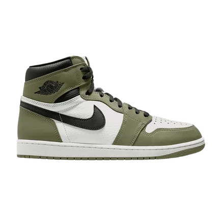 Кроссовки Air Jordan 1 Retro High OG Medium Olive, оливковые