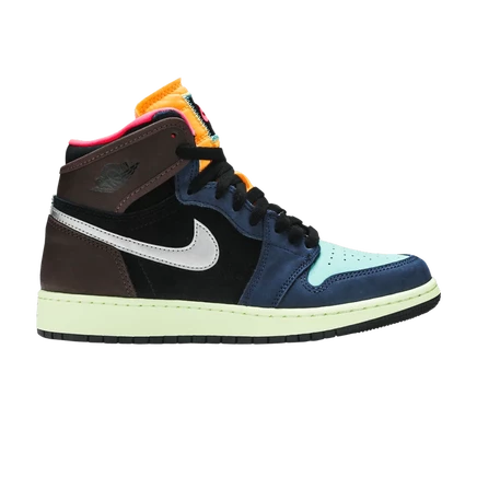 Детские кроссовки Air Jordan 1 Retro High GS Tokyo Bio Hack, многоцветные