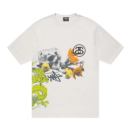 Футболка, окрашенная пигментом Stussy Strike 