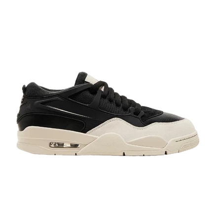 Кроссовки Air Jordan 4 RM низкие, черные/слоновая кость