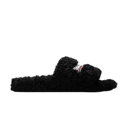 Женские шлепанцы Balenciaga Furry Slides, синие