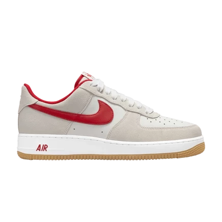 Кроссовки Nike Air Force 1 '07 LV8 'Photon Dust Varsity красные, белые