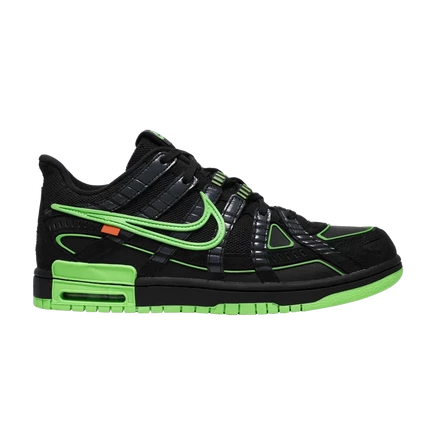 Кроссовки Off-White x Nike Air Rubber Dunk Green Strike, черные