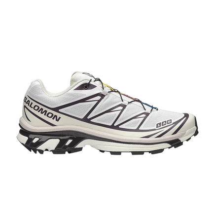 Кроссовки Salomon XT-6, бело-сливовые
