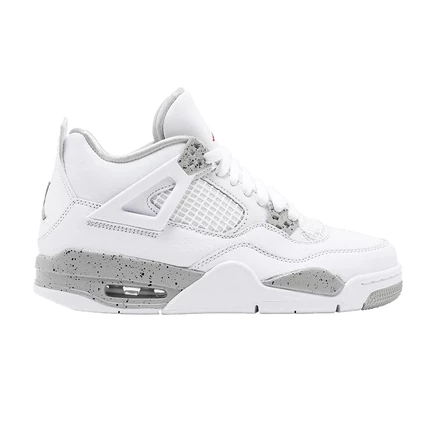 Детские кроссовки Air Jordan 4 Retro GS, белые