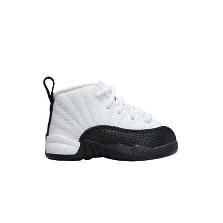 Детские кроссовки air jordan 12 retro td taxi 2025, белые