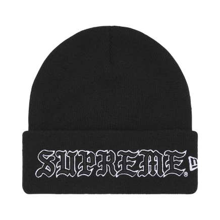 Унисекс шапка Supreme New Era Old English, черная