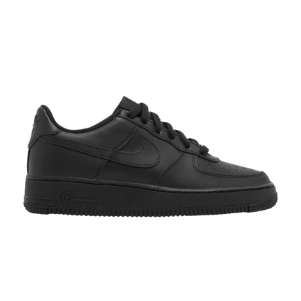 Кроссовки Nike Air Force 1 LE GS 'Triple Black' черные