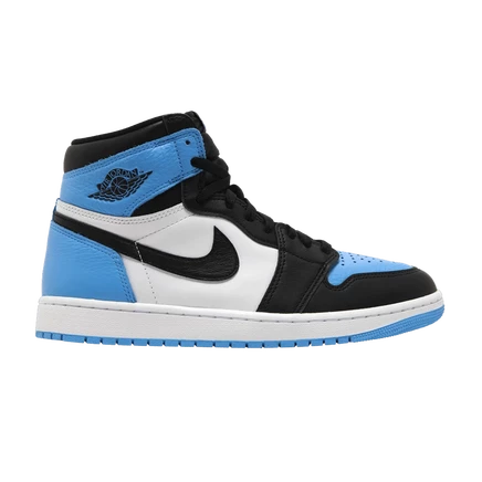 Мужские кроссовки Air Jordan 1 Retro High OG «UNC Toe», голубые