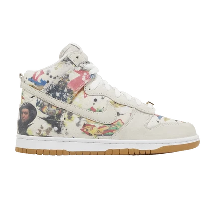Кроссовки Nike Dunk High SB Supreme Rammellzee, белые